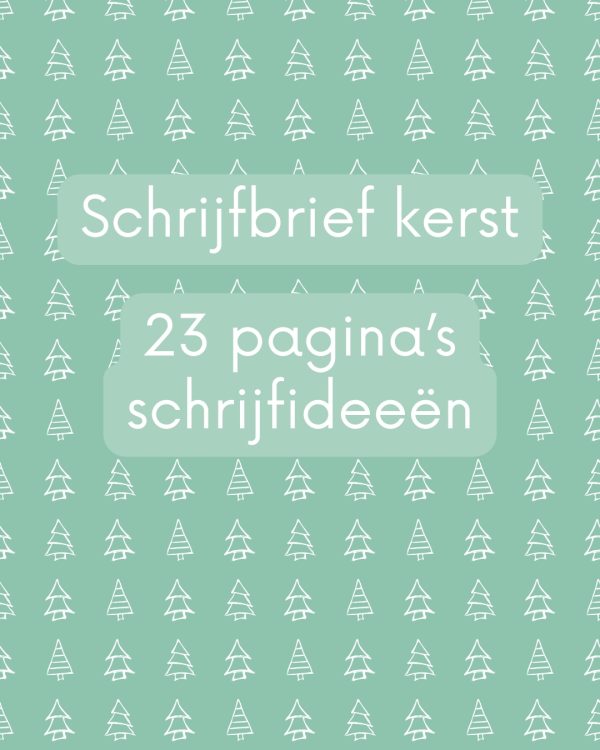 Schrijfbrief kerst